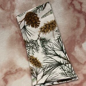 Stonewall Kitchen Scattered Pine Kitchen Towel, Single, %100 Cotton NWT 18x28”